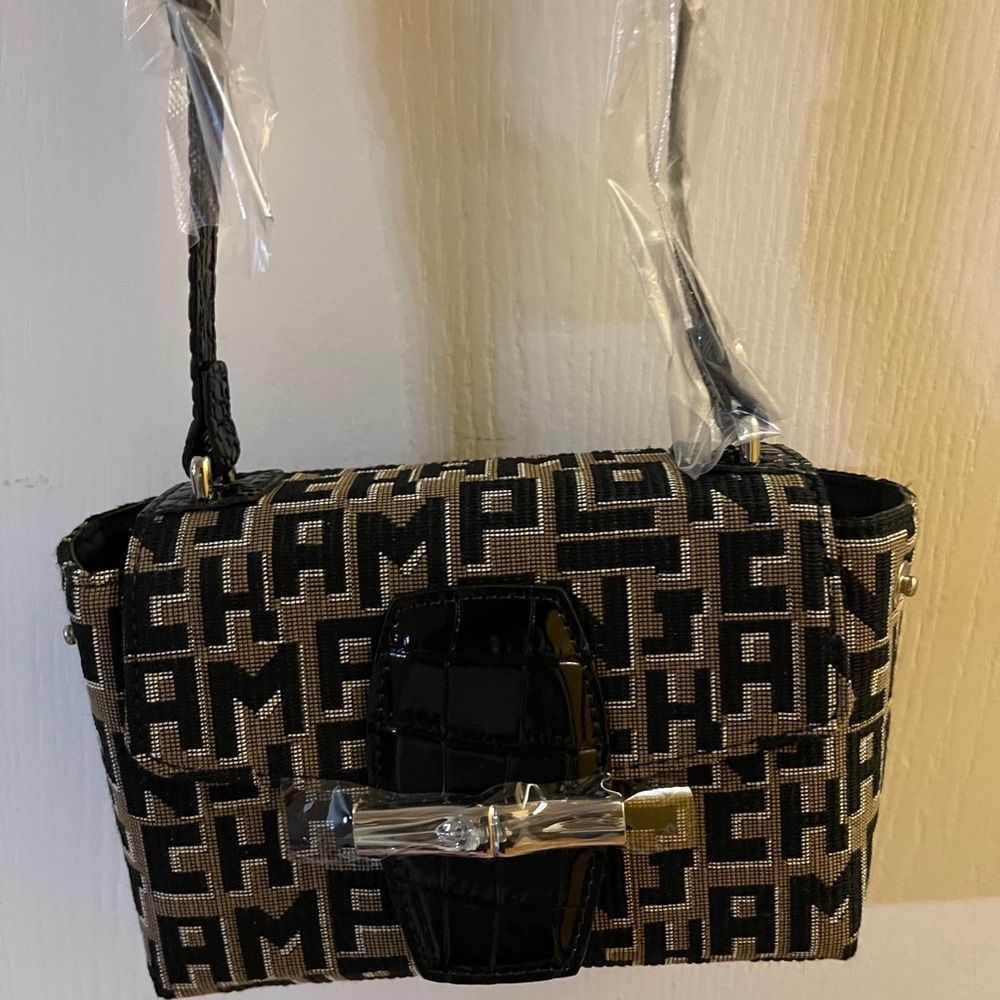 New LongChamp Roseau Jacquard LGP Crossbody Bag - Picture 5 of 6